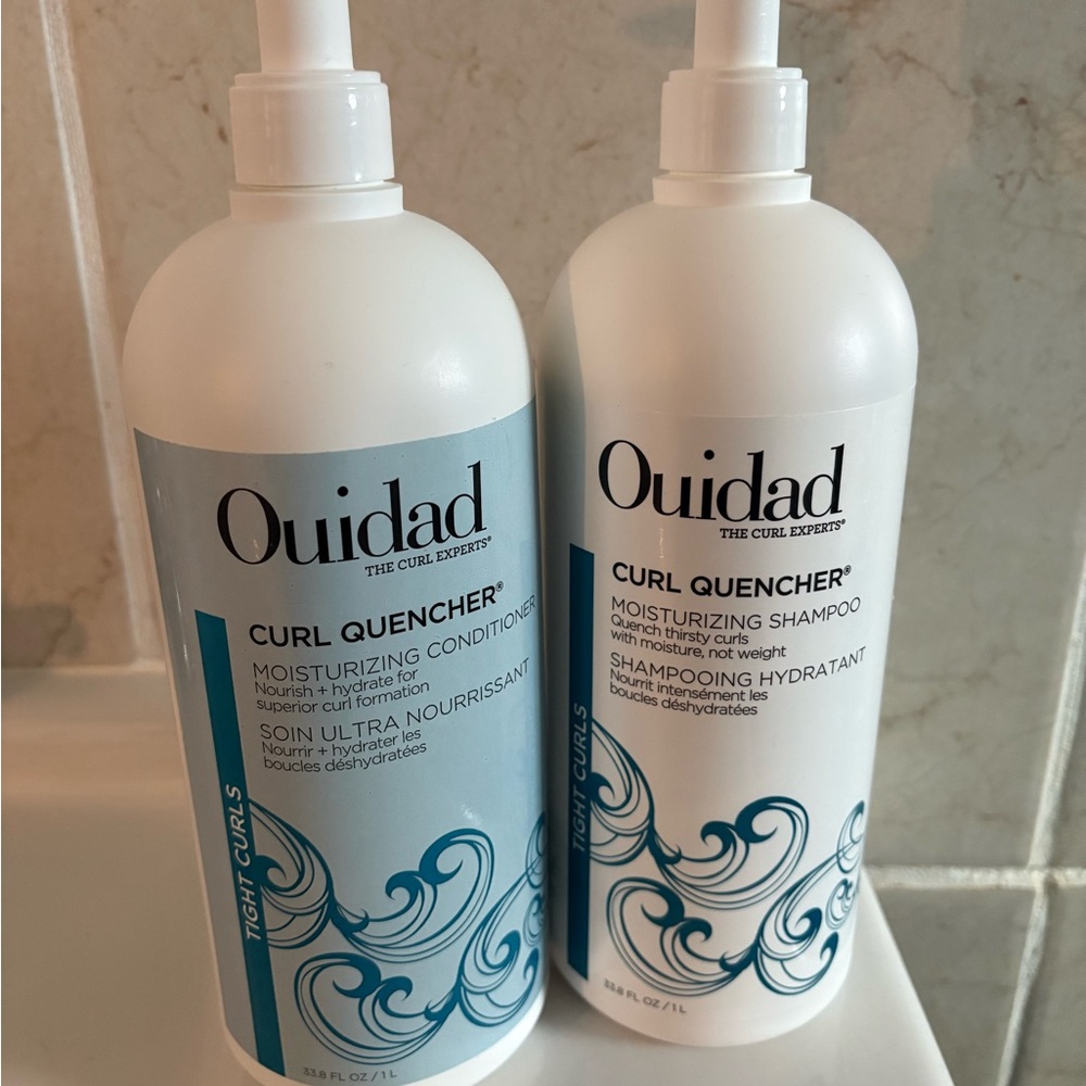 Ouidad Curl Quencher Moisturizing Shampoo AND conditioner JUMBO SIZES 33.8OZ